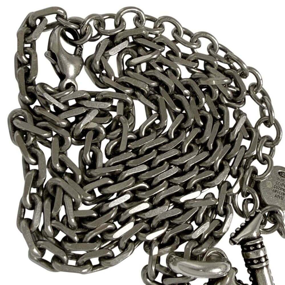LOUIS VUITTON Silver Necklace - Picture 4 of 10